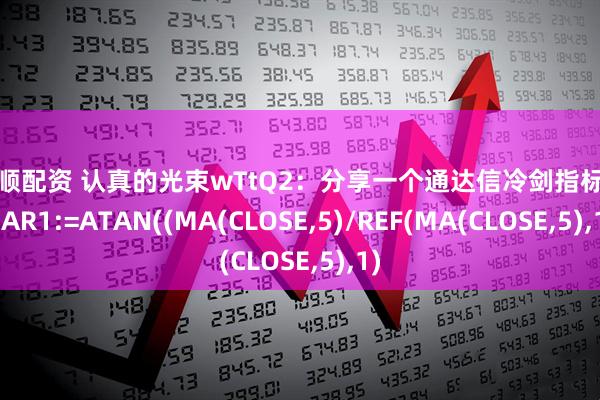 金财顺配资 认真的光束wTtQ2：分享一个通达信冷剑指标公式VAR1:=ATAN((MA(CLOSE,5)/REF(MA(CLOSE,5),1)